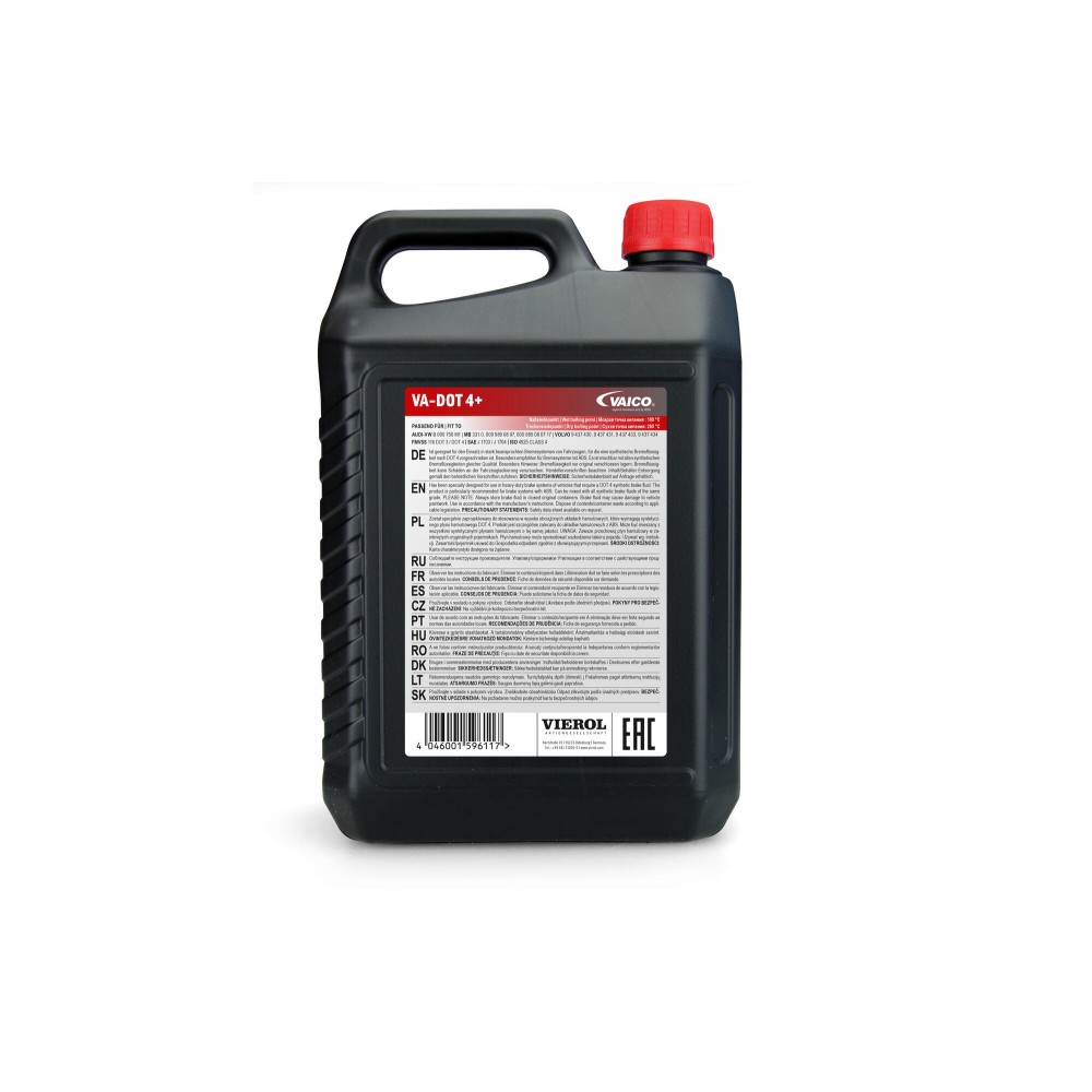 Brake Fluid, DOT 4+, 5L